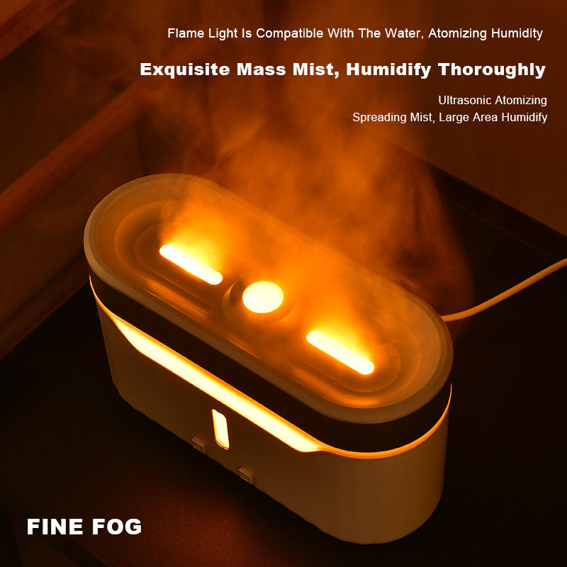 New Jellyfish Flame Humidifier Simulation Flame Aromatherapy Humidifier Jellyfish Fog Circle Atmosphere Lamp Humidifier Angelwarriorfitness.com