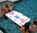 Water Party  Air Mattress Ice Bucket Cooler Cup Holder Inflatable Beer Pong Table Pool Float Angelwarriorfitness.com
