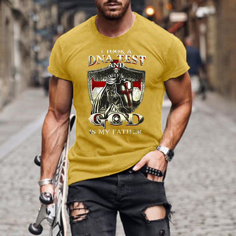I took a DNA test and GOD is my Father Quote Mens T-shirt Angelwarriorfitness.com