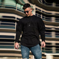Thin Men's Muscle Fitness Trendy Brand Loose Sweater Angelwarriorfitness.com