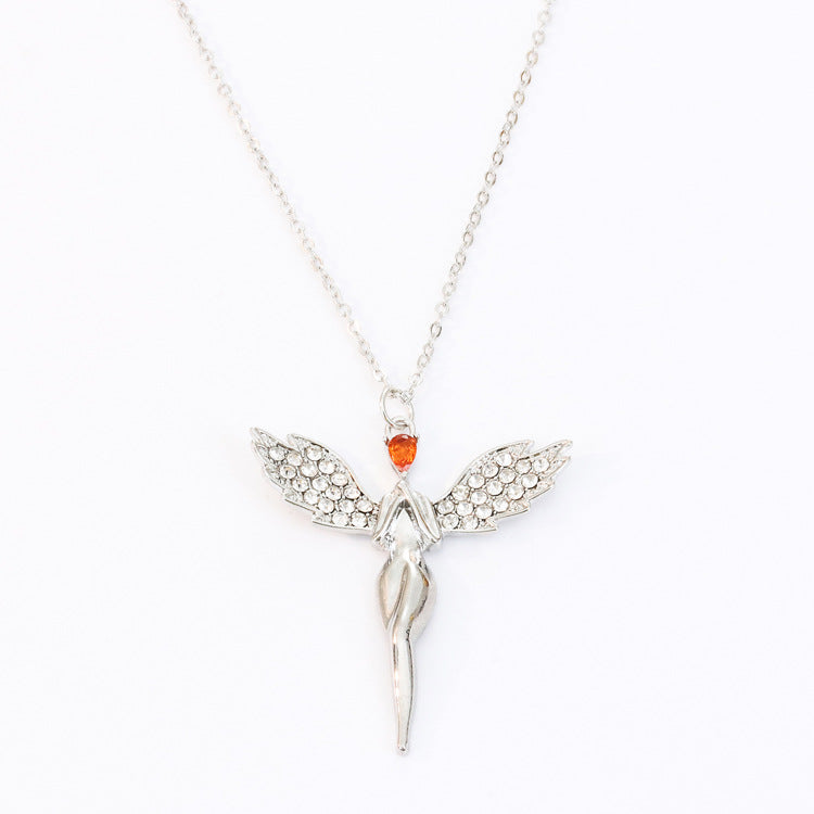 Fashion Simple Pendant Angel Wings Necklace Angelwarriorfitness.com