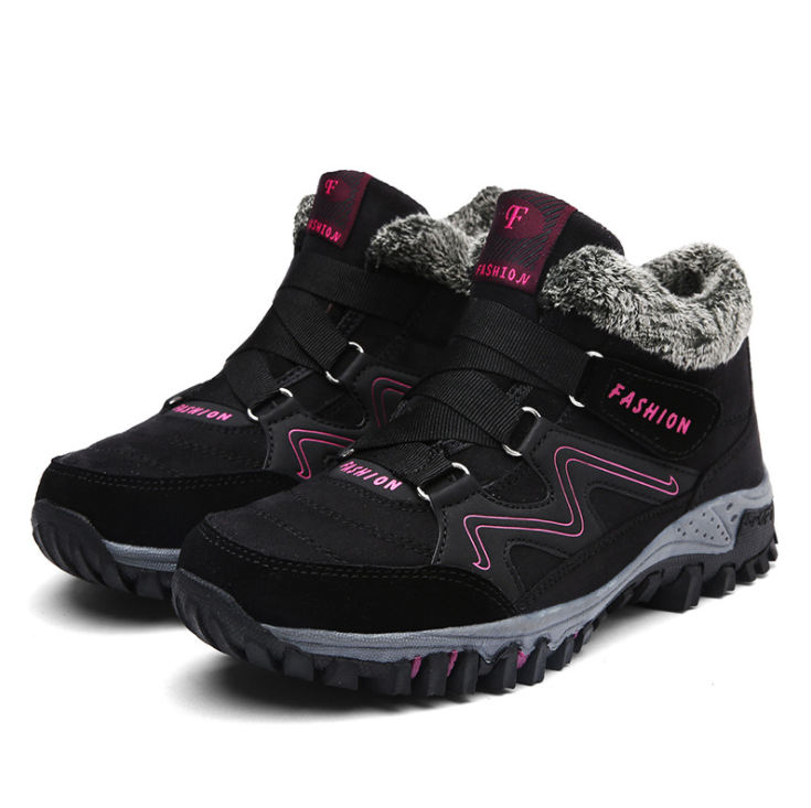 Outdoor Snow Plus Velvet Warm Women's Cotton Shoes Angelwarriorfitness.com