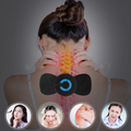 Electric Cervical Vertebra Spine Massager Massage Sticker EMS Pulse Neck Shoulder Whole Body Portable Massage Device Angelwarriorfitness.com