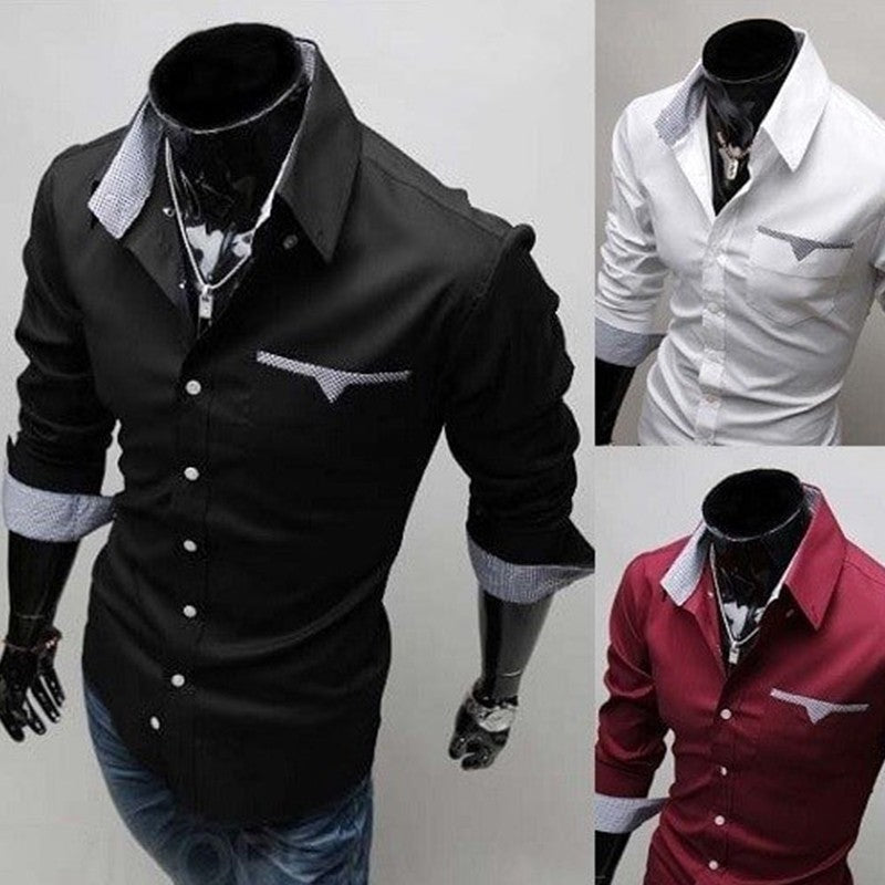 Mens Formal Shirts - Long Sleeve Luxury Dress Shirts Angelwarriorfitness.com