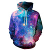 Printed starry sky hoodie size hoodie Angelwarriorfitness.com