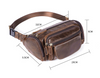 Men's waist bag with leather on the top Angelwarriorfitness.com