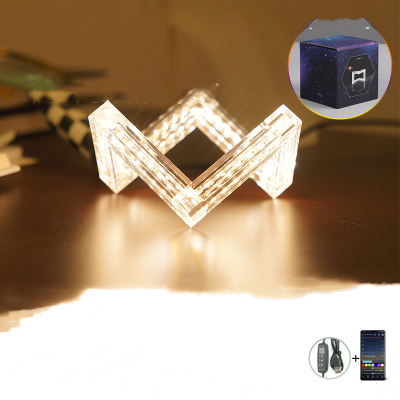 Acrylic Bluetooth Intelligent Control Desk Lamp In Bedroom Led Lights Angelwarriorfitness.com