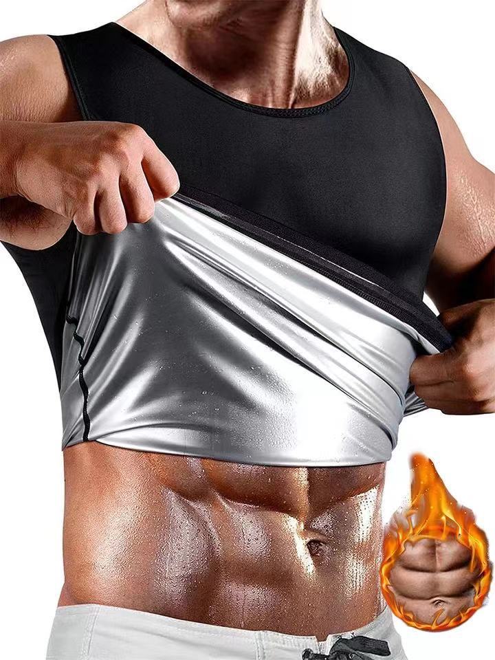 Maximize Your Workout with the Men's Sauna Effect Fitness Sweat Body Shaper Vest and Heat Trapping Shirt Angelwarriorfitness.com