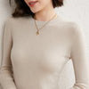 Round Neck Worsted Cashmere Sweater Women's Slim Tight-fitting Pullover Angelwarriorfitness.com