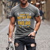 Men's Slim Round Neck Letter Print T-shirt Angelwarriorfitness.com