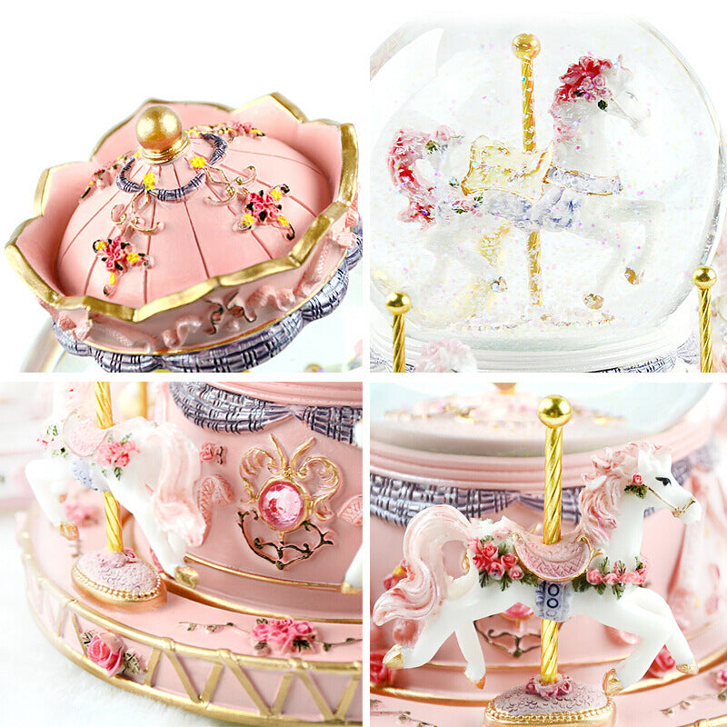 Crystal Music Box Carousel Creative Gifts For Valentine's Day Angelwarriorfitness.com