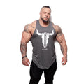 Muscle Fitness Sports Cotton Vest Men's Bull Head Angelwarriorfitness.com