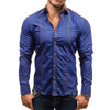 Casual Men's Loose Plus Size Long-sleeved Shirt Angelwarriorfitness.com