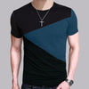 Round neck short sleeve t-shirt color matching Angelwarriorfitness.com