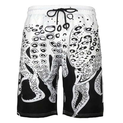 Men's Beach Pants Casual Shorts Octopus Amazon Plus Size Sweatpants Angelwarriorfitness.com