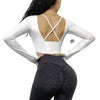 Beauty back long sleeve yoga workout clothes Angelwarriorfitness.com