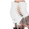 GOTHIC RIPPED MINI JEAN SHORTS Angelwarriorfitness.com