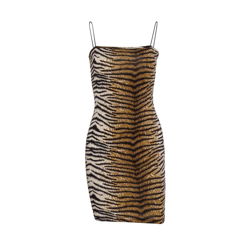 Leopard Bodycon Spandex Dress Angelwarriorfitness.com