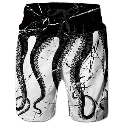 Men's Beach Pants Casual Shorts Octopus Amazon Plus Size Sweatpants Angelwarriorfitness.com