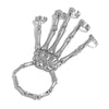 Punk Exaggerated Metal Texture Double Finger Ghost Hand Skull Bracelet Angelwarriorfitness.com