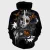 Gothic Retro Beauty Mask Skull Sweatshirt Angelwarriorfitness.com