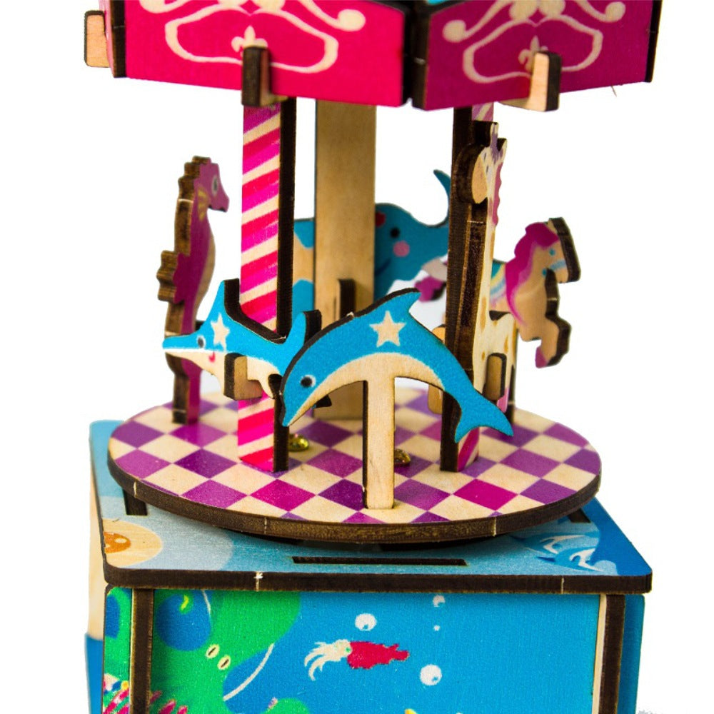 Desktop Adult Children Girl Gift Music Box Carousel Angelwarriorfitness.com