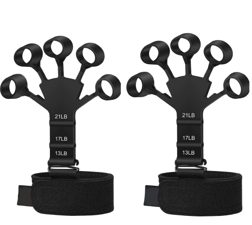 Silicone Grip Device Finger Exercise Stretcher Finger Gripper Strength Trainer Strengthen Rehabilitation Training Angelwarriorfitness.com