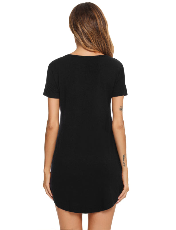 Ladies Homewear Fashion Casual Nightdress Angelwarriorfitness.com