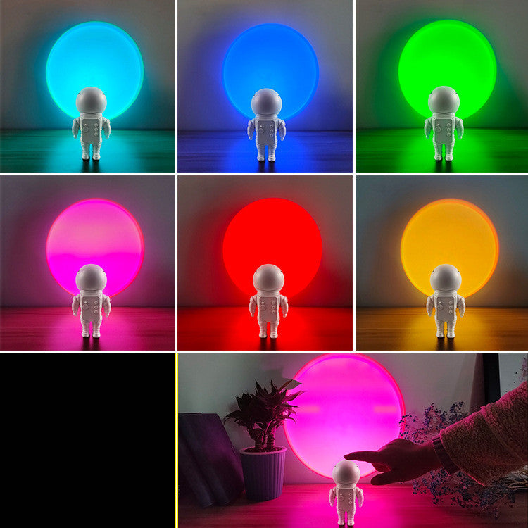 Robot Astronaut Sunset Atmosphere Night Light Angelwarriorfitness.com