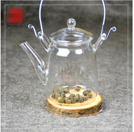 Handmade heat-resistant portable glass teapot Beam transparent heat-resistant glass teapot Angelwarriorfitness.com