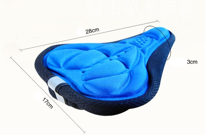 Bicycle embossed breathable mat color 3D breathable seat cover Angelwarriorfitness.com