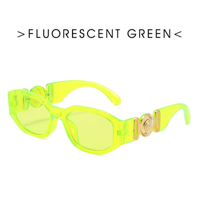 Retro Cutting Lens Gradient Square Sun Glasses UV400 Angelwarriorfitness.com