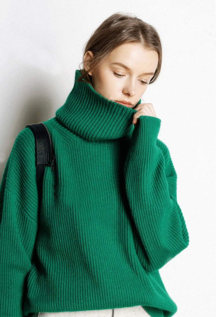 High collar cashmere sweater Angelwarriorfitness.com