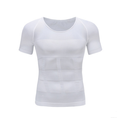 Male Chest Compression T-shirt Fitness Hero Belly Buster Slimming Angelwarriorfitness.com