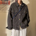 Mens Vintage Fashion Loose Denim Jacket Angelwarriorfitness.com