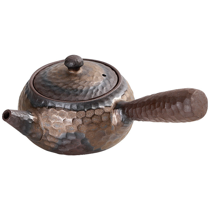 Handmade Rough Pottery Teapot With Hand Bubble Teapot Angelwarriorfitness.com