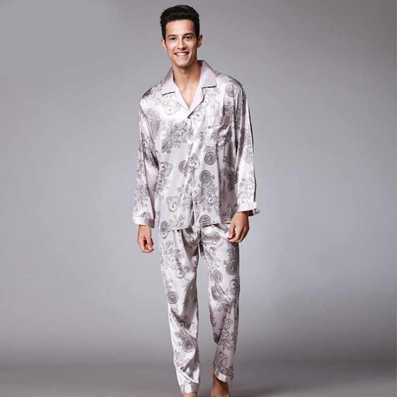 Men's Long Sleeve Pants Pajamas Set Angelwarriorfitness.com
