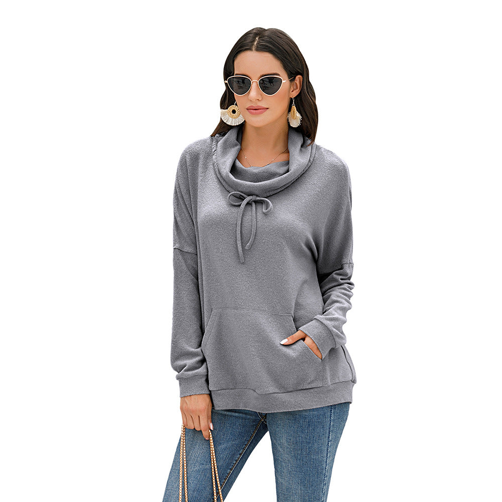 Women's Cashmere Loose Long Sleeve Solid Color Pullover Sweater Angelwarriorfitness.com