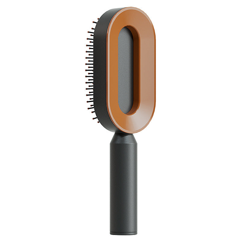 Self Cleaning Hair Brush For Women One-key Cleaning Hair Loss Airbag Massage Scalp Comb Anti-Static Hairbrush Angelwarriorfitness.com