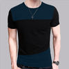 Round neck short sleeve t-shirt color matching Angelwarriorfitness.com