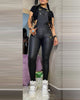 Ladies black overalls Angelwarriorfitness.com