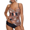 Women's Split Swimsuit Conservative Tankini Angelwarriorfitness.com