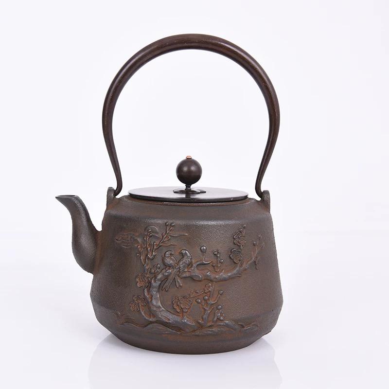 Cast Iron Embroidered Teapot Boiling Water Angelwarriorfitness.com