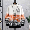 Fashion Patchwork Hip Hop Crew Neck Sweater Mens Angelwarriorfitness.com