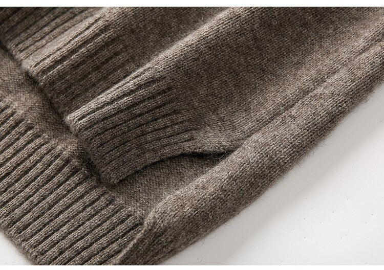 Autumn and winter long-sleeved high-neck cashmere sweater Angelwarriorfitness.com