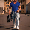 New Muscle Fitness Short Sleeve T-Shirt Men's Casual Sports Angelwarriorfitness.com