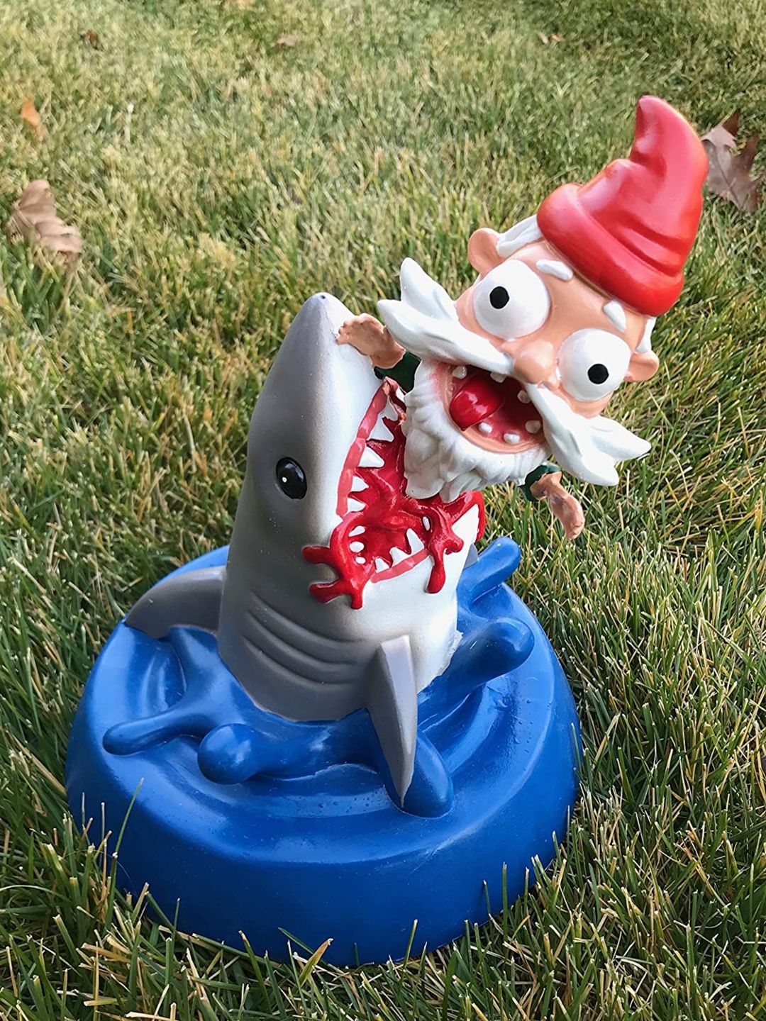 Shark Eating Dwarf Garden Art Deco Angelwarriorfitness.com