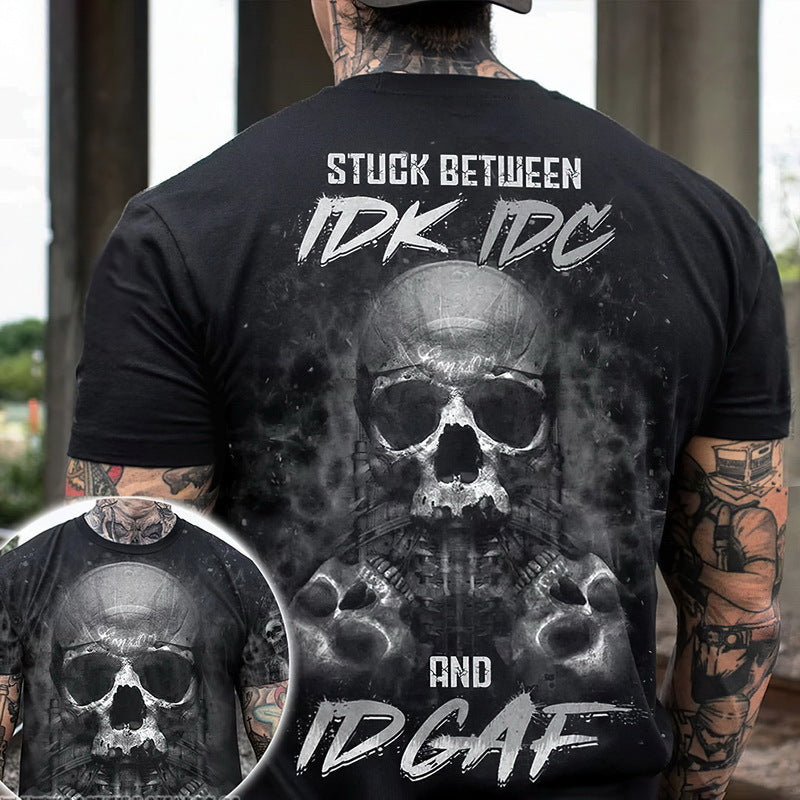 Vintage Metal Skull 3D Print Mens T-Shirts Angelwarriorfitness.com