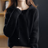 Hooded Cashmere Sweater Women's Pullover Loose Short Hooded Sweater Angelwarriorfitness.com
