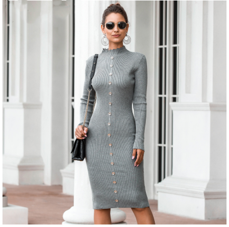 Knitted sweater dress Angelwarriorfitness.com